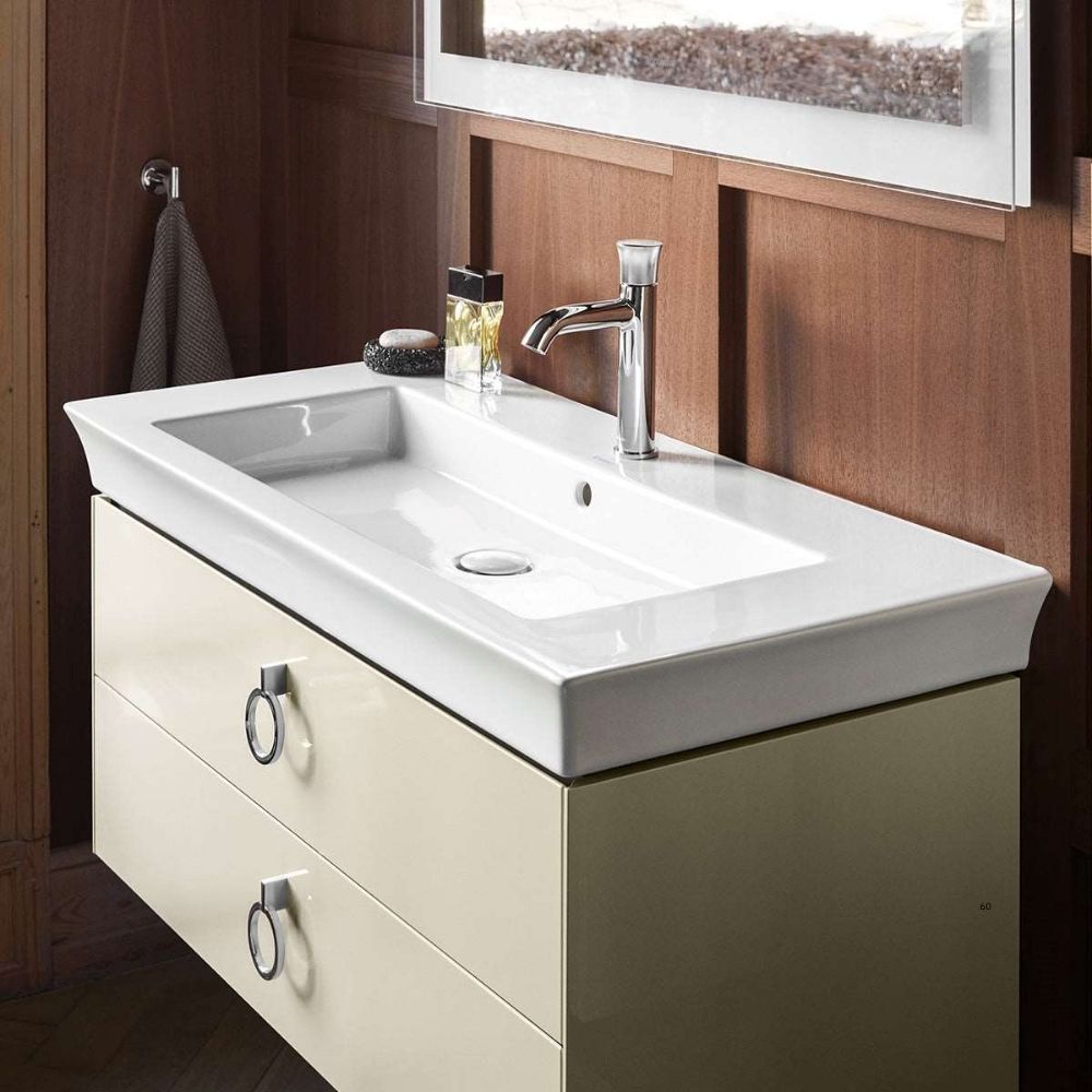 Duravit White Tulip Wash Basin with Vanity Unit